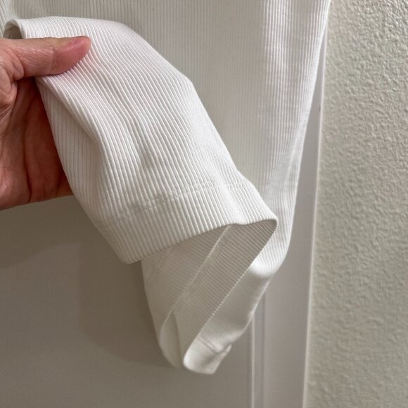 CDLP Ribbed Tank Top in White, XS - Picture 3 of 3